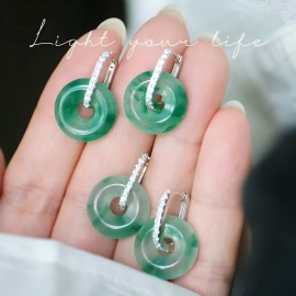 African Jade (Dulong Jade) Earrings